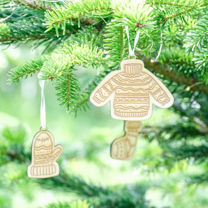 Weihnachtsbaumschmuck Ornamente "Kleidung"